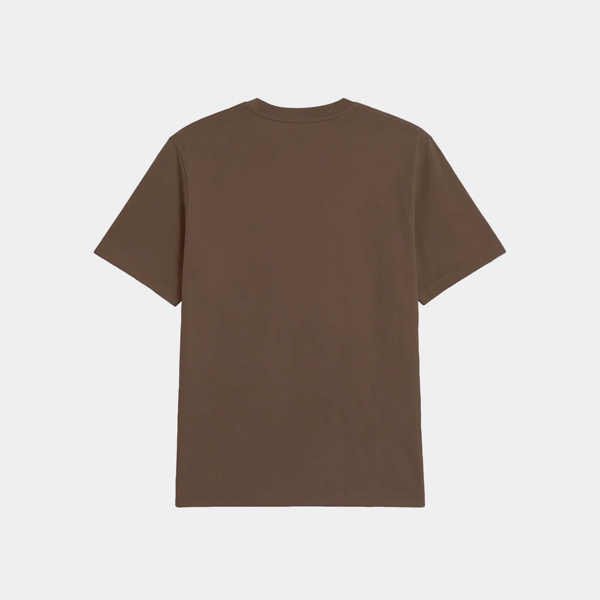 Signature Oversized T-Shirt Steel Brown Back