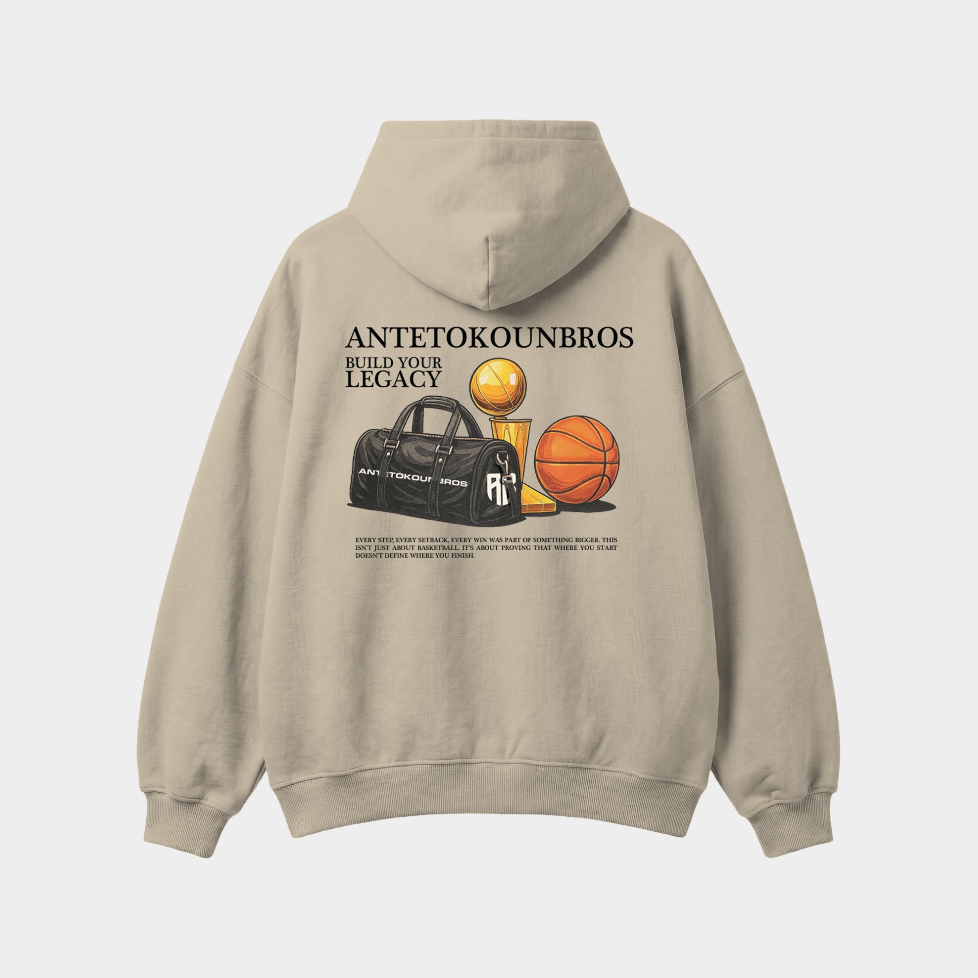 Legacy Hoodie Sand Tone Back