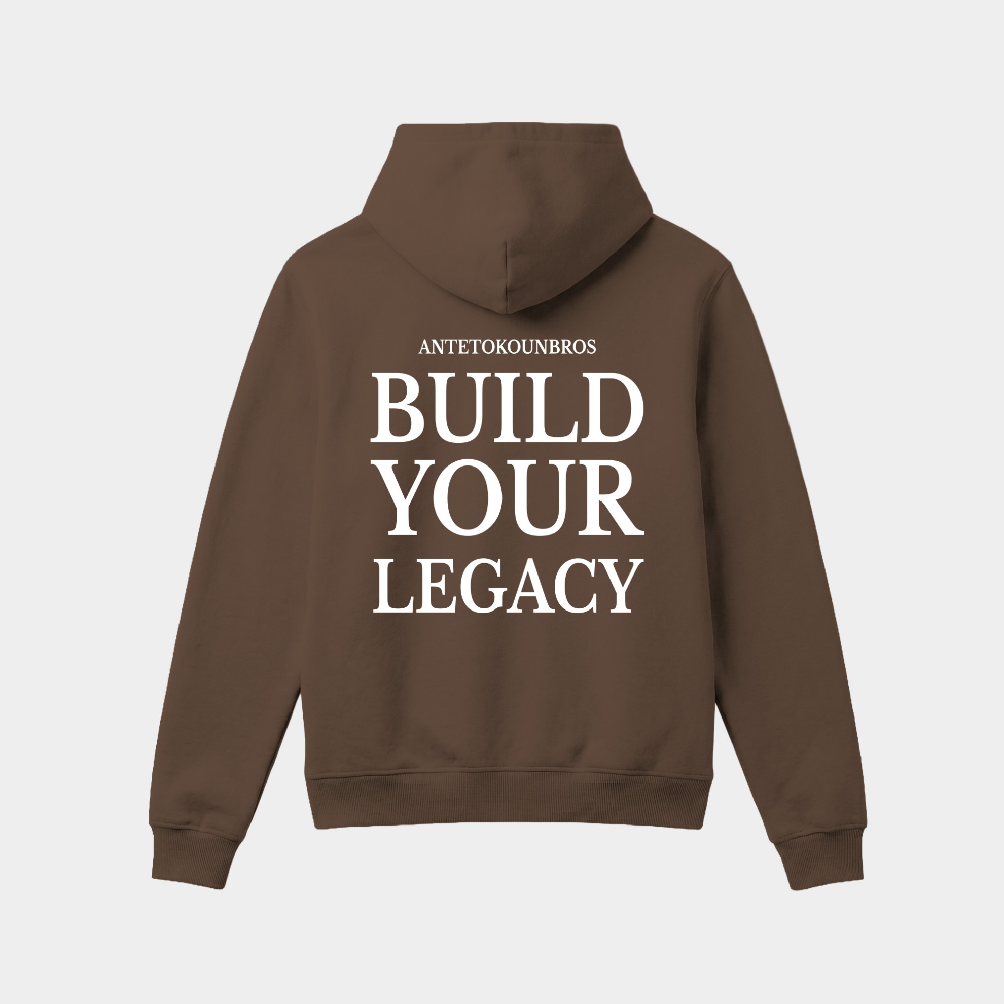 Trophy Hoodie Steel Brown Back