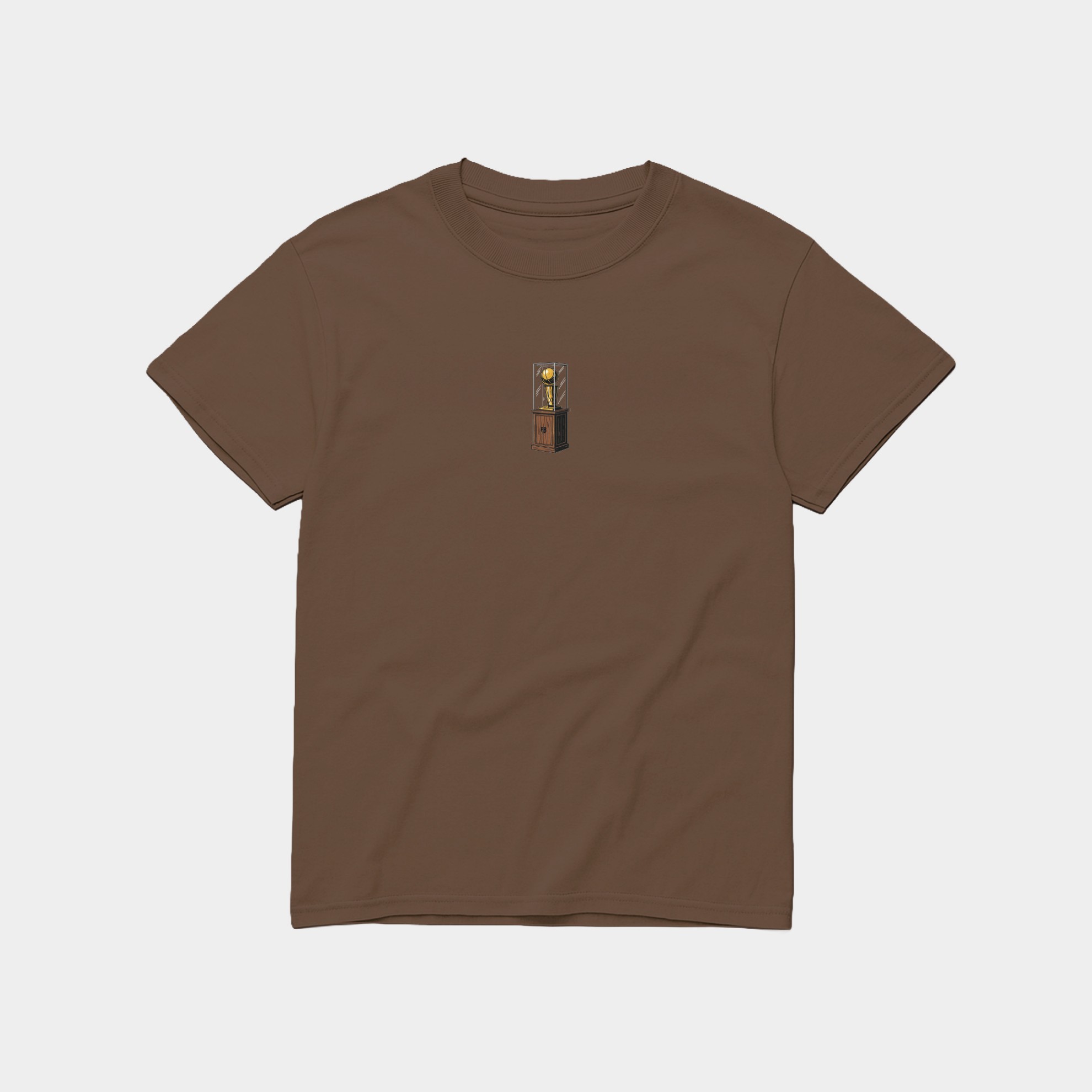 Trophy T-shirt Steel Brown Front