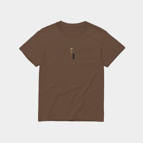 Trophy T-shirt Steel Brown Front thumb