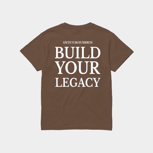 Trophy T-shirt Steel Brown Back thumb
