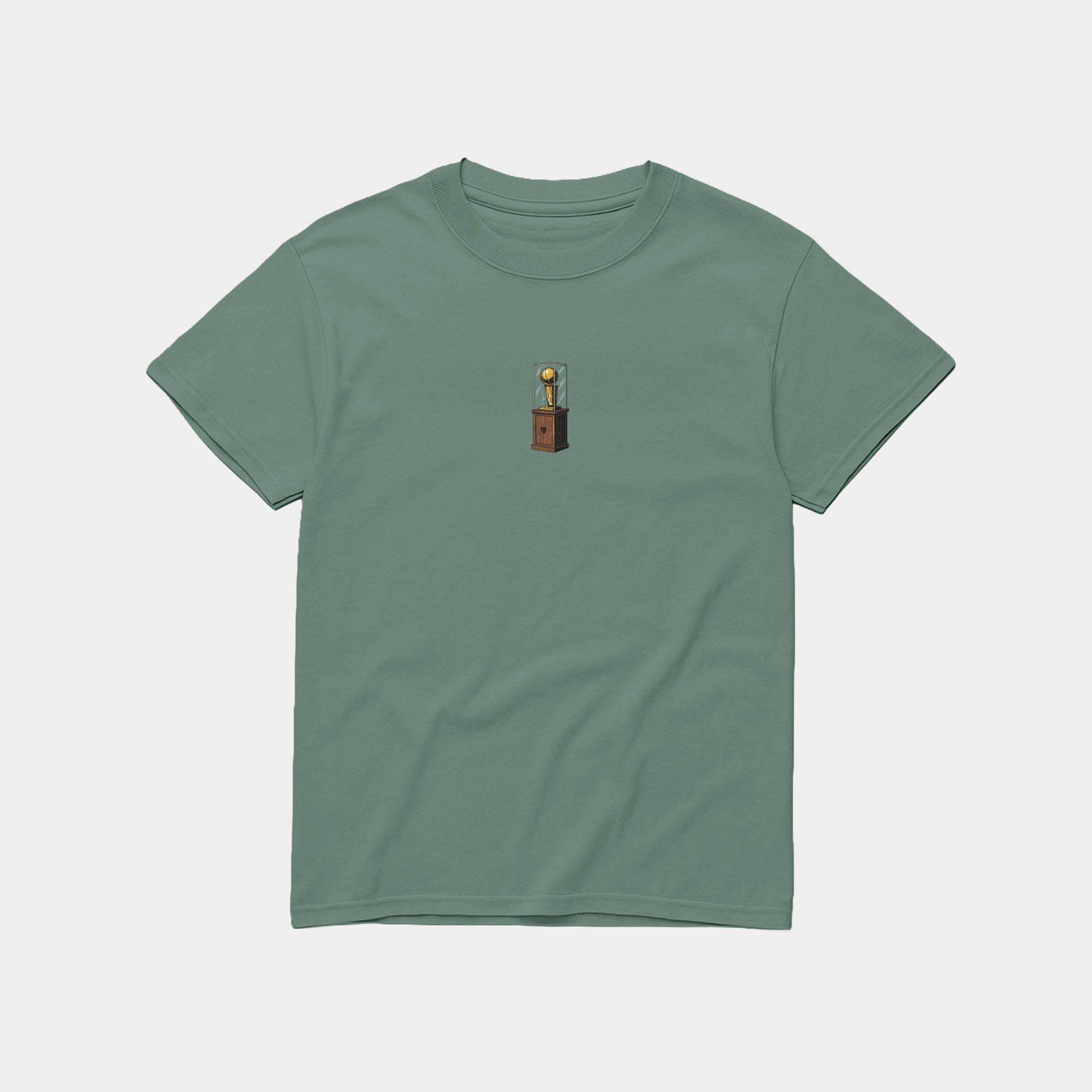 Trophy T-Shirt Stormy Green Front