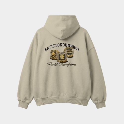 Rings Hoodie Nomad Beige Back