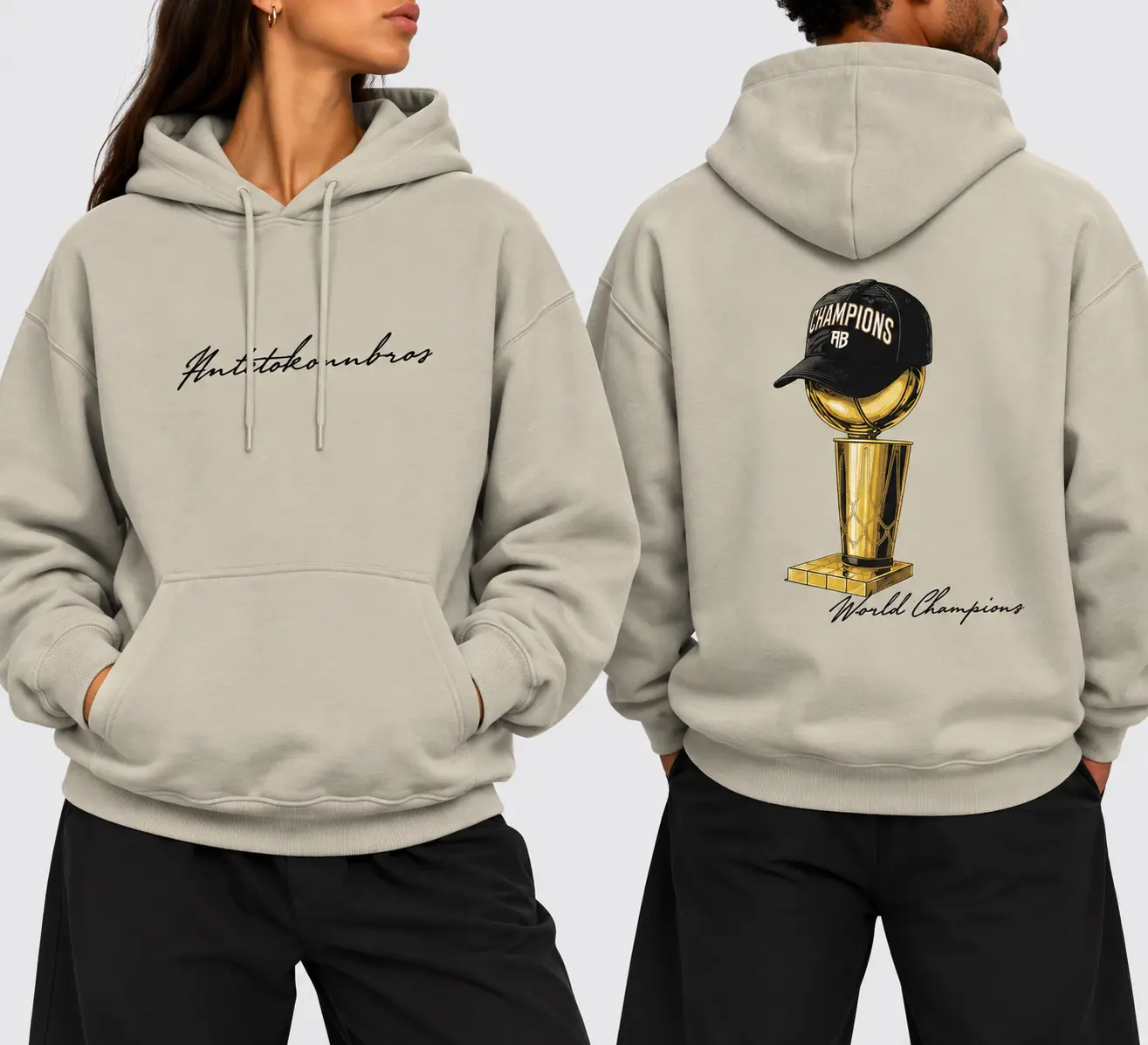 World Champion Hoodie Nomad Beige Models