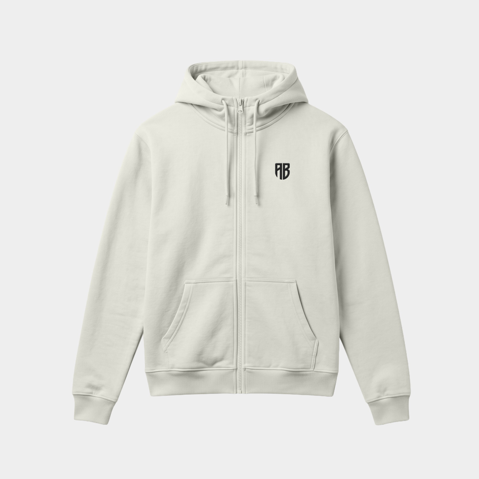 ΑNTETOKOUNBROS Full Zip Hoodie Native Off White Front