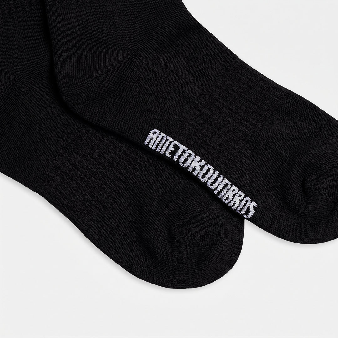 	Antetokounbros Greek Freak Black Socks Detail