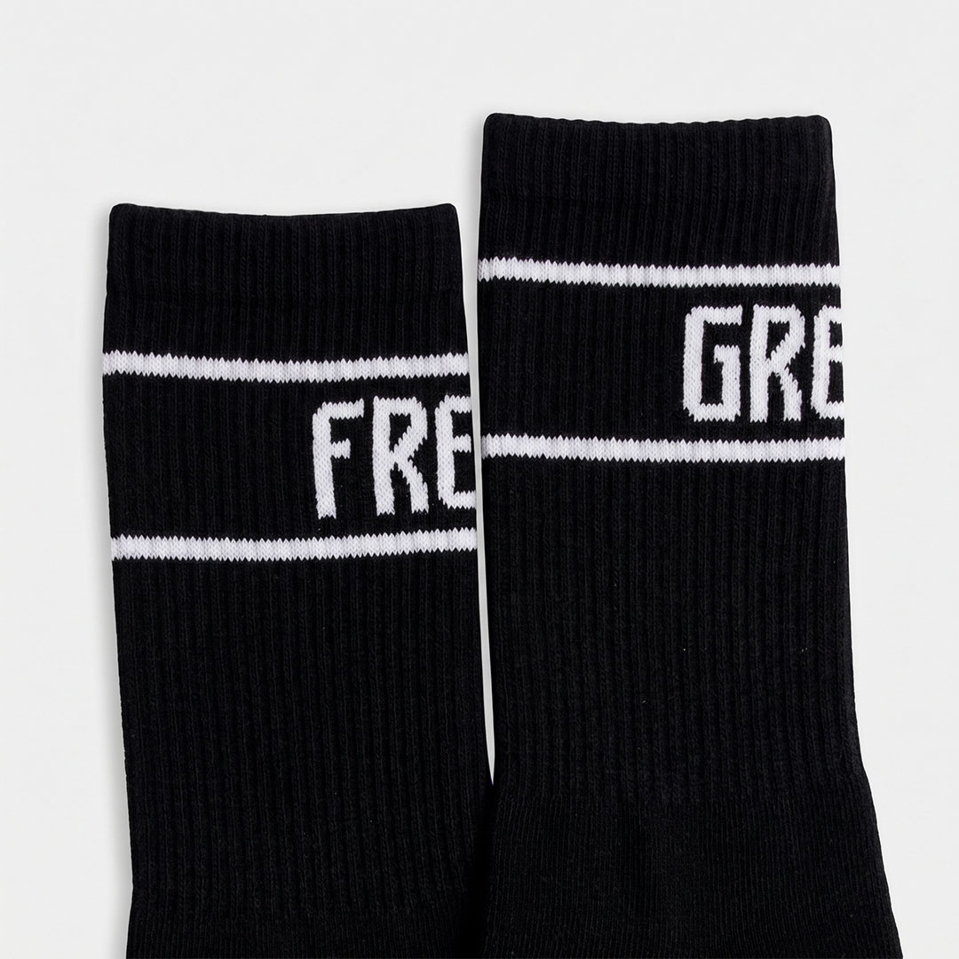 	Antetokounbros Greek Freak Black Socks Detail 2