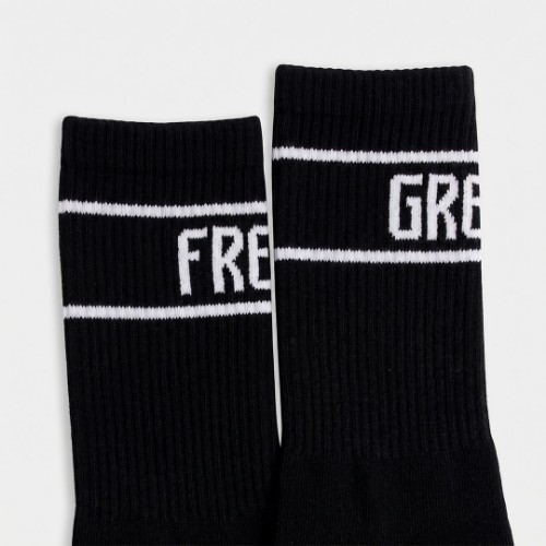 	Antetokounbros Greek Freak Black Socks Detail 2 thumb