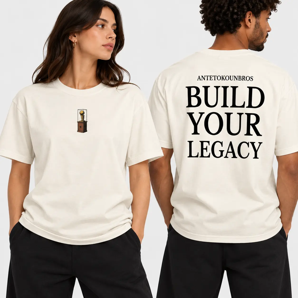 Trophy T-Shirt White Models