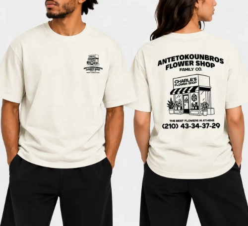Flower Shop T-Shirt Off White Models thumb